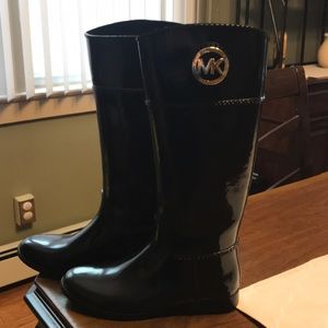 PRICE DROP UNTIL 9pm ET ONLY! MICHAEL KORS Black Rain Boots